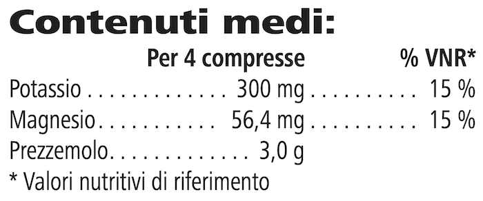 Etichetta Mineral Complex Plus Magnesio e Potassio