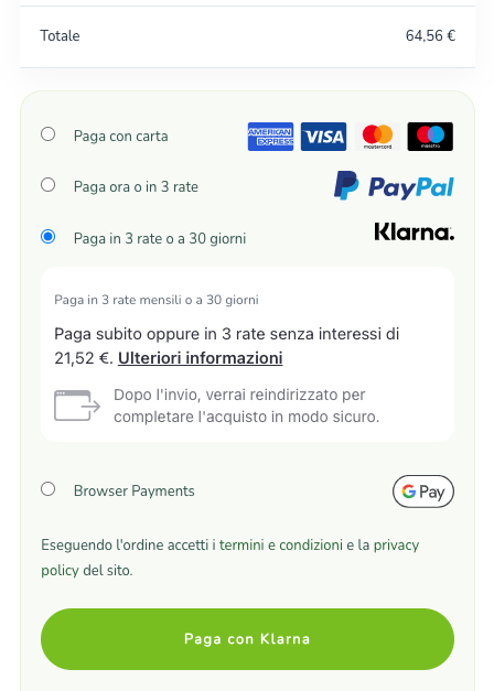 Pagamenti Rateali con Klarna: Il Tuo Benessere, Senza Compromessi